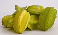 Star fruit (Averrhoa carambola), raw fruits - also known as carambola.