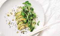 Asian Pear and Avocado Salad from the cookbook “Everyday Raw Detox,” by Matthew Kenney, p. 118