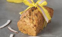 Tropical Mango Banana Bread from “Gesund Backen mit Veganpassion” by S. Spiegelberg, p. 126