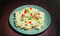 Aubergine Mousse with Tahini from the cookbook “Vegan Recipes from the Middle East” by Parvin Razavi, p. 89