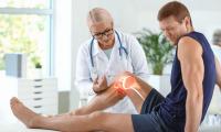 Spritze gegen Kniearthrose (Gonarthrose), Osteoarthritis (OA) oder Periarthritis im Knie.