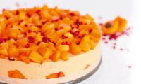 Apricot Cream Cake (Marillen-Creme-Torte) from “Sweet & Raw” by Maja Elena Scheid, p. 92