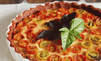 Sun-Dried Tomato Tart with Zucchini Hummus from the blog “This Rawsome Vegan Life.”