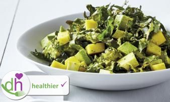 Immagine della ricetta originale «Insalata di mango, avocado e cavolo nero» Immagine della ricetta originale «Insalata di mango, avocado e cavolo nero»