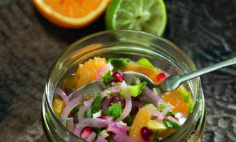 Immagine «Delizia all'arancia e al coriandolo», dal libro «Ricette vegane dal Medio Oriente», pagina 145 Immagine «Delizia all'arancia e al coriandolo», dal libro «Ricette vegane dal Medio Oriente», pagina 145